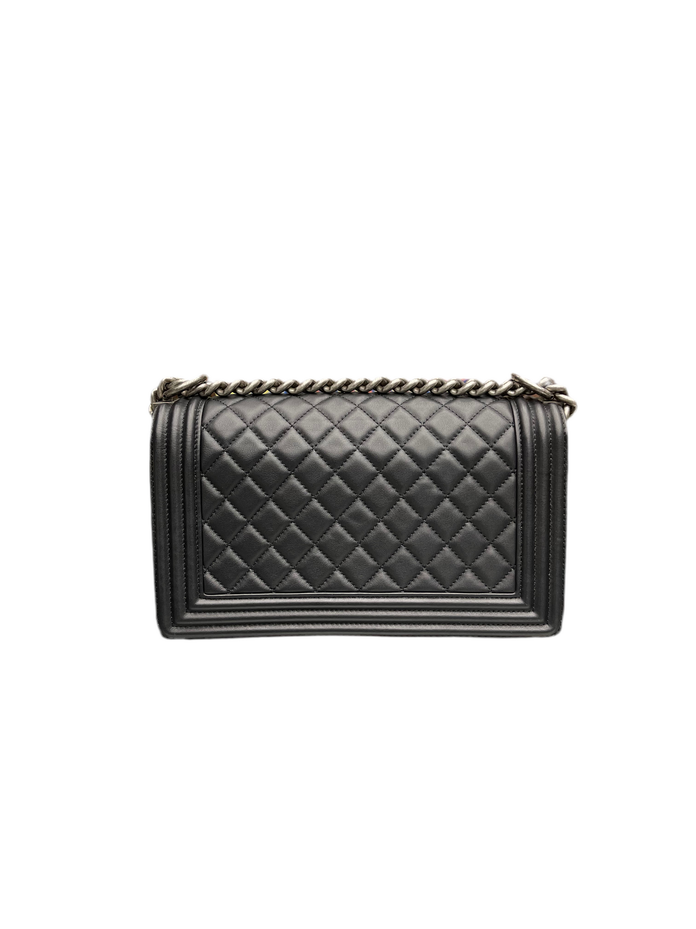 Chanel Medium Quilted Leather Boy Bag Black