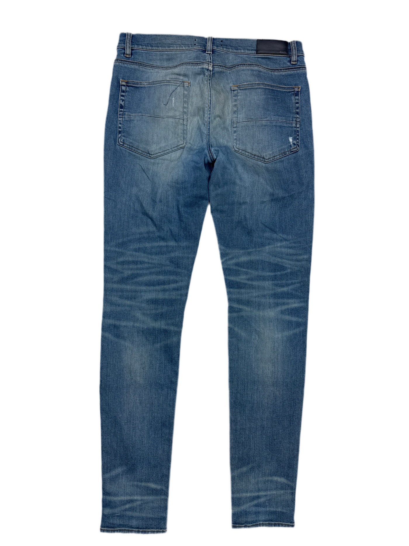 Amiri Washed Black Patch Jeans
