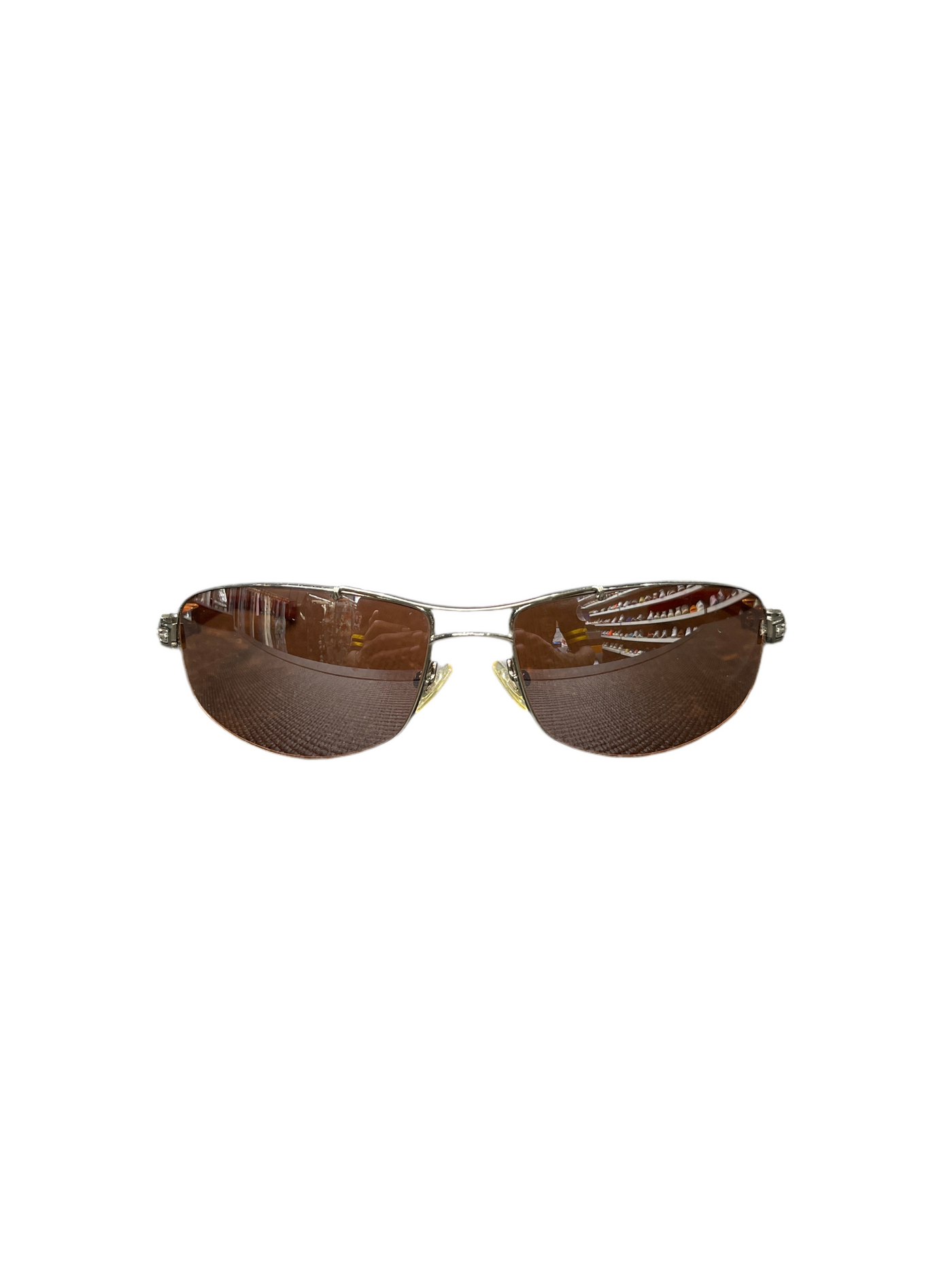 Chrome Hearts Gigantor Wood Frame Double Cross Sunglasses