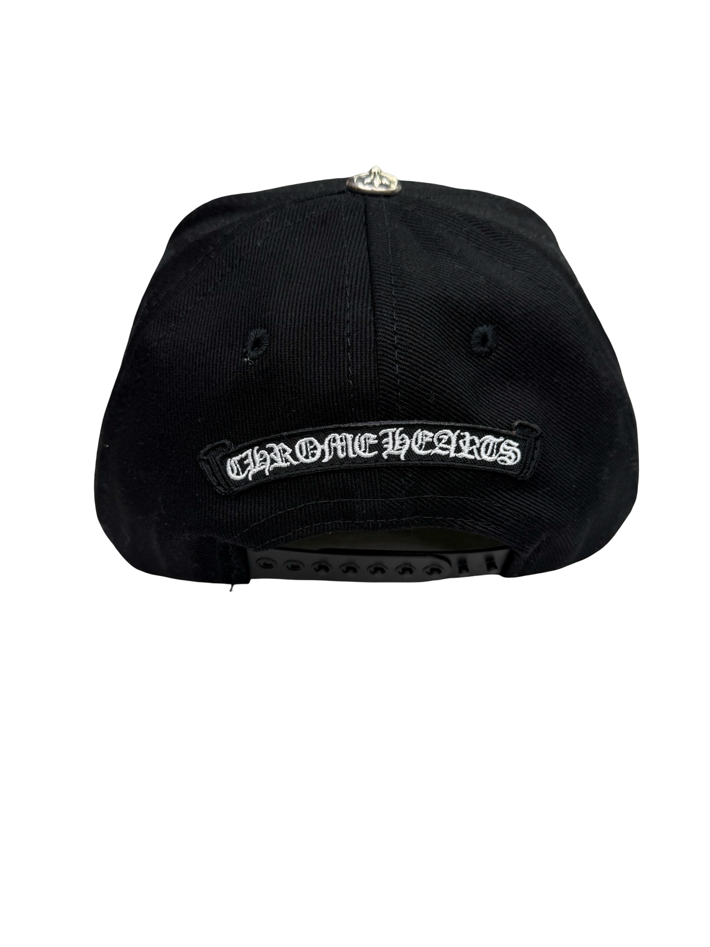 Chrome Hearts Horseshoe Denim Baseball Hat Black White