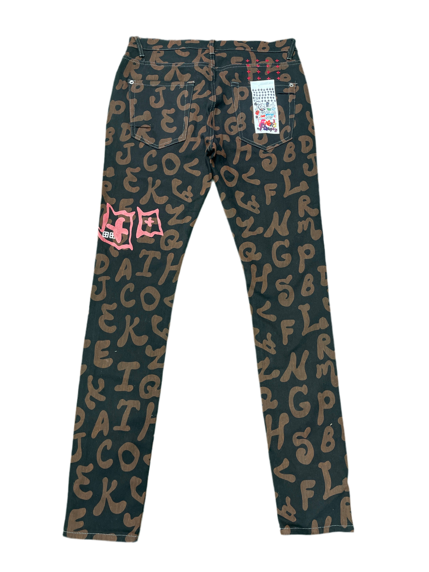 Ksubi Van Winkle Alphabet Street Denim Black Brown