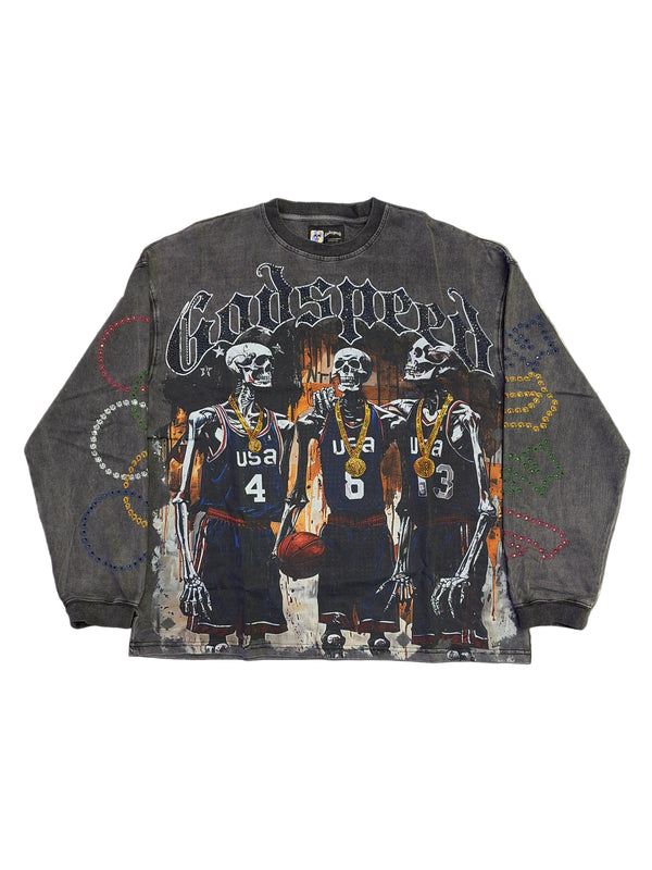Godspeed Dream Team 24 VVS L/S Shirt Black Wash