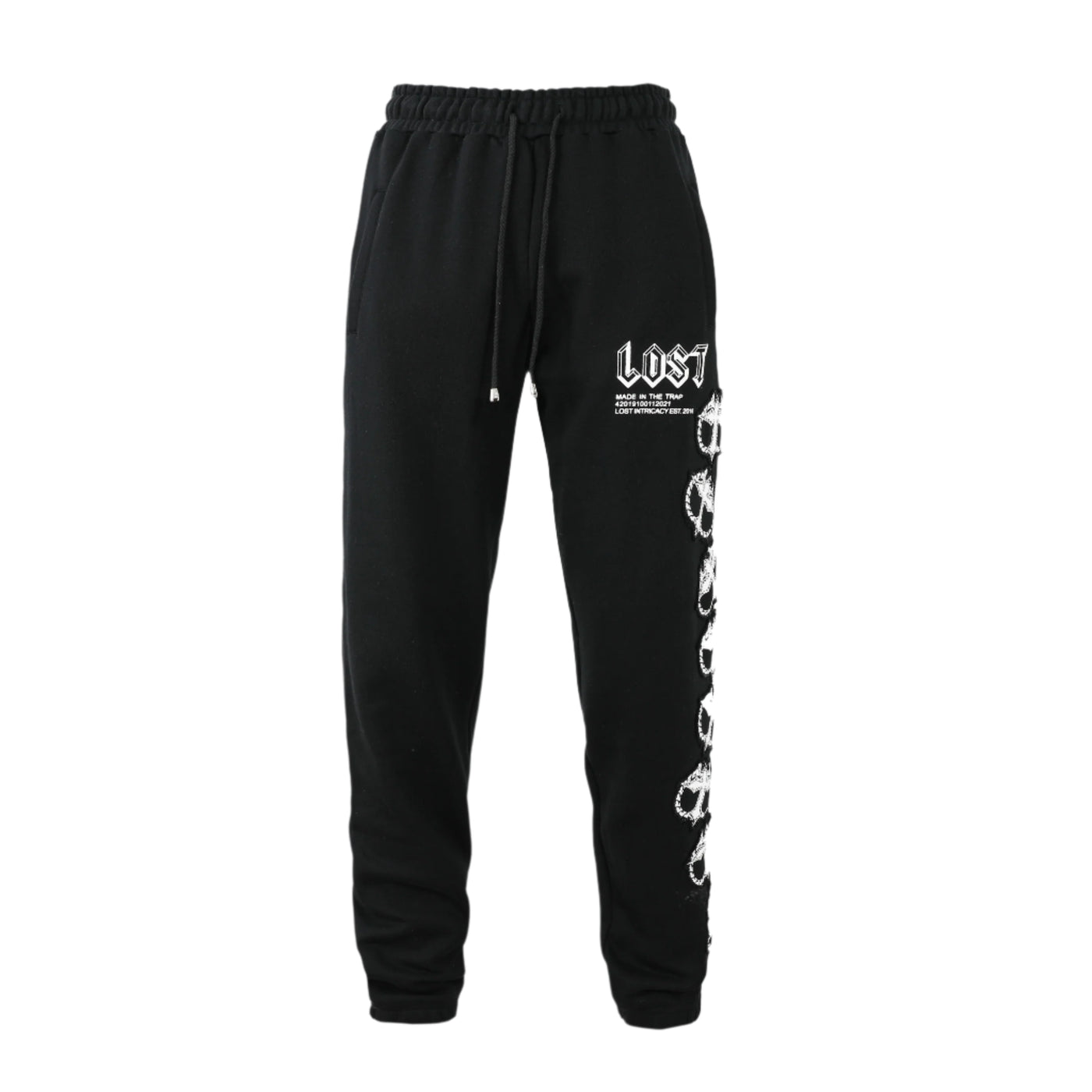 Lost Intricacy Mitt Black/White Sweatpants