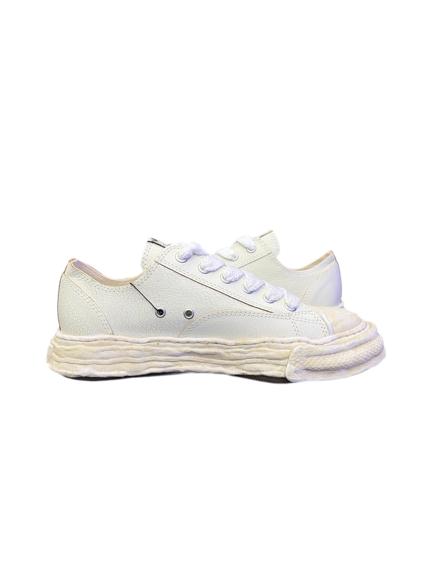 MMY Peterson Low White Crackle Sneakers