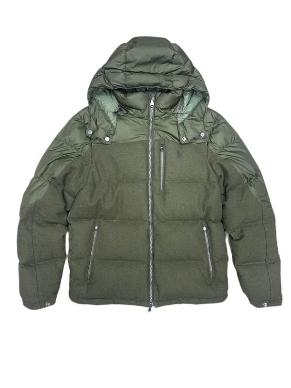 Polo Green Quilted Puffer Jacket