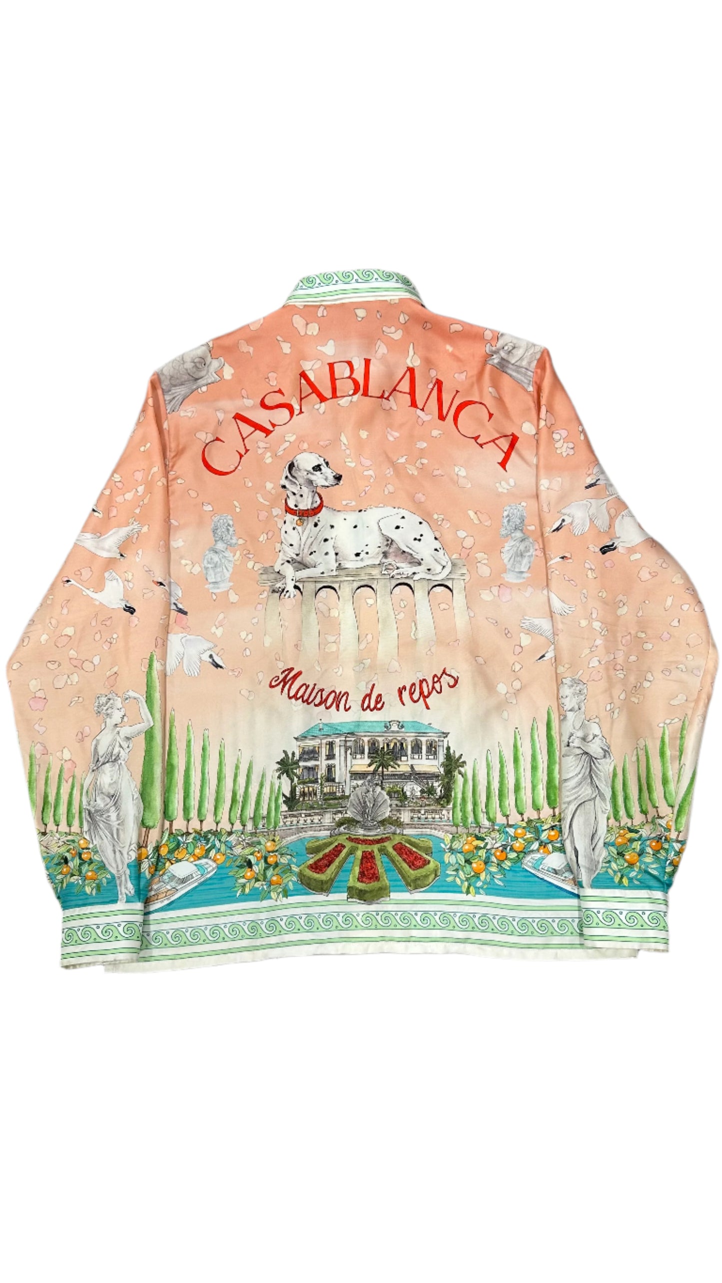 Casablanca Silk Printed Shirt Pink