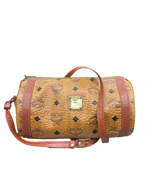 MCM PVC Shoulder Bag Brown