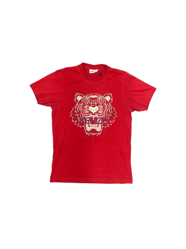 Kenzo Tiger Print T-Shirt Red