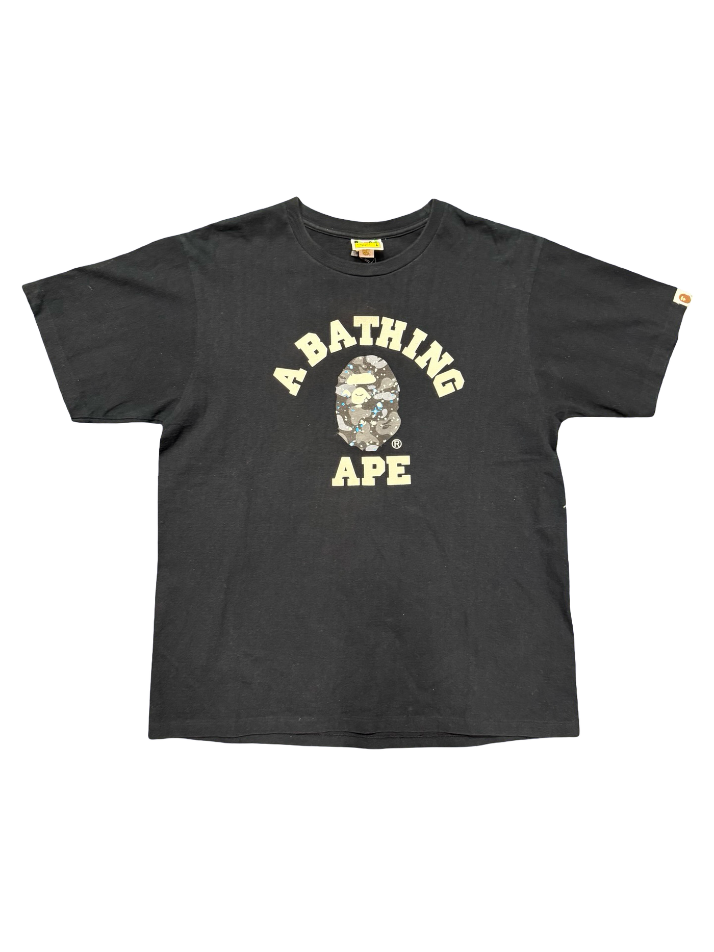 A Bathing Ape Camo Blue Ape Black T-Shirt