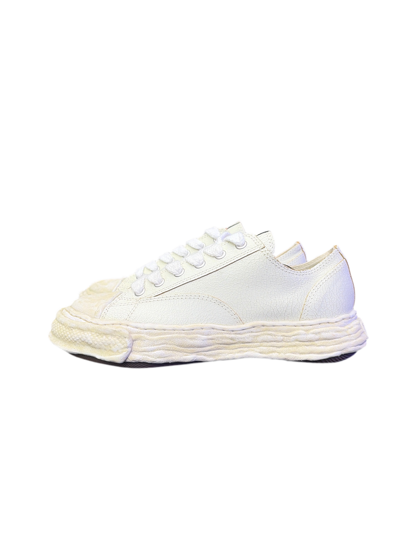 MMY Peterson Low White Crackle Sneakers