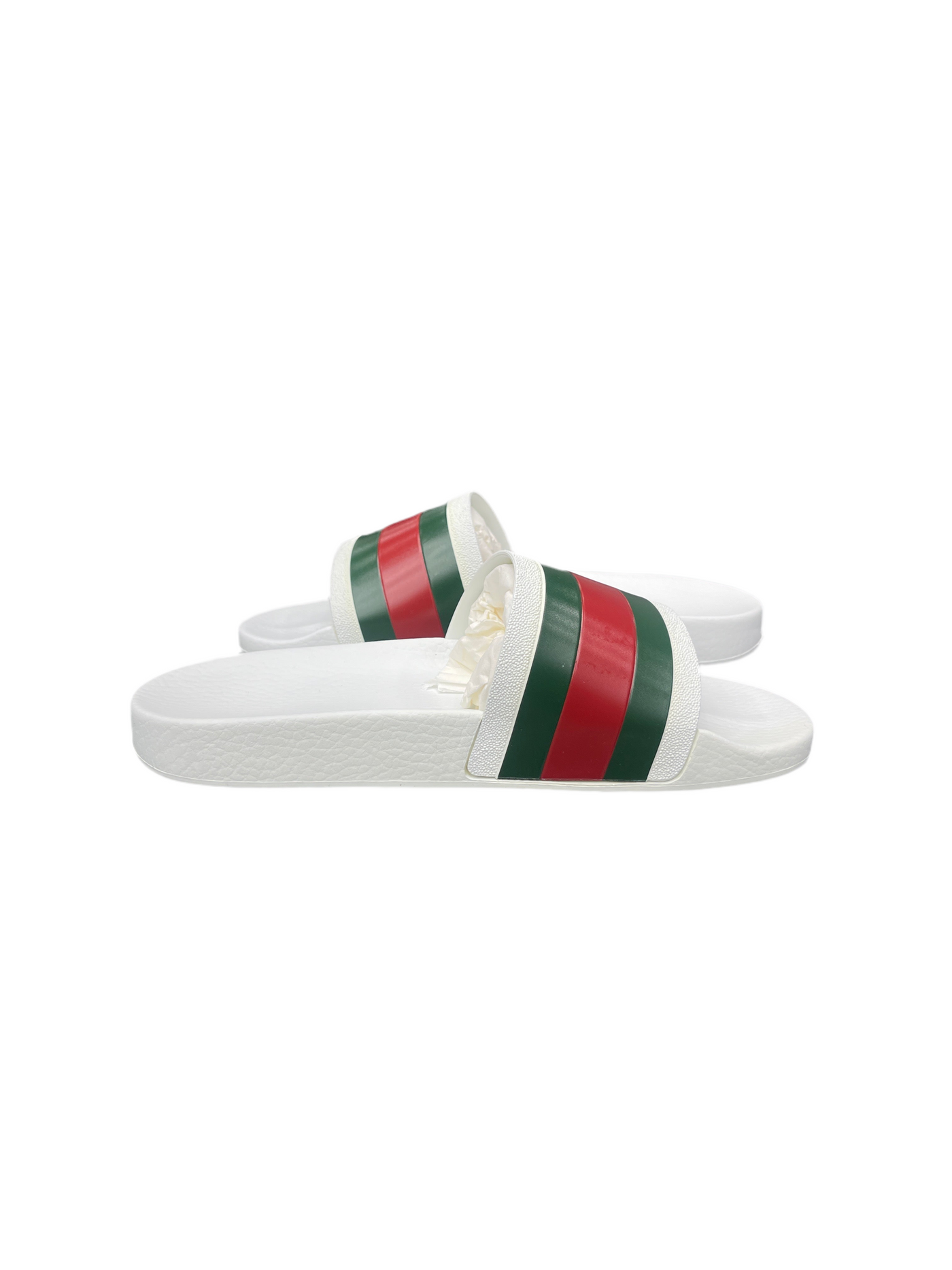 Gucci Web Slide Sandal Great White