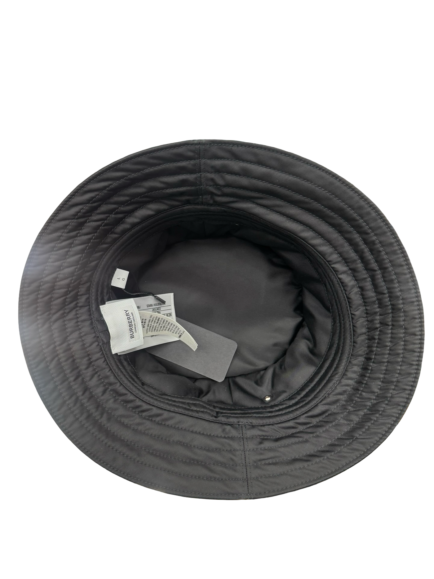 Burberry Black Nylon Bucket Hat
