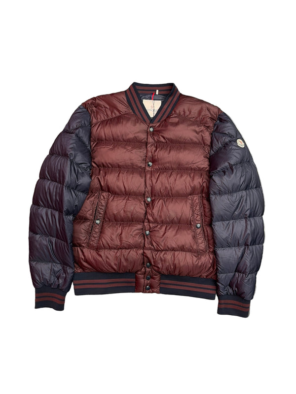 Moncler Bradford Two-Tone Down Jacket Navy Burgundy