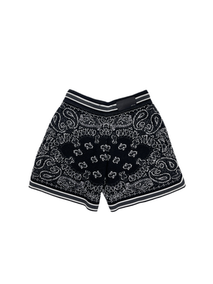 Amiri Bandana B-Ball Shorts Black Grey