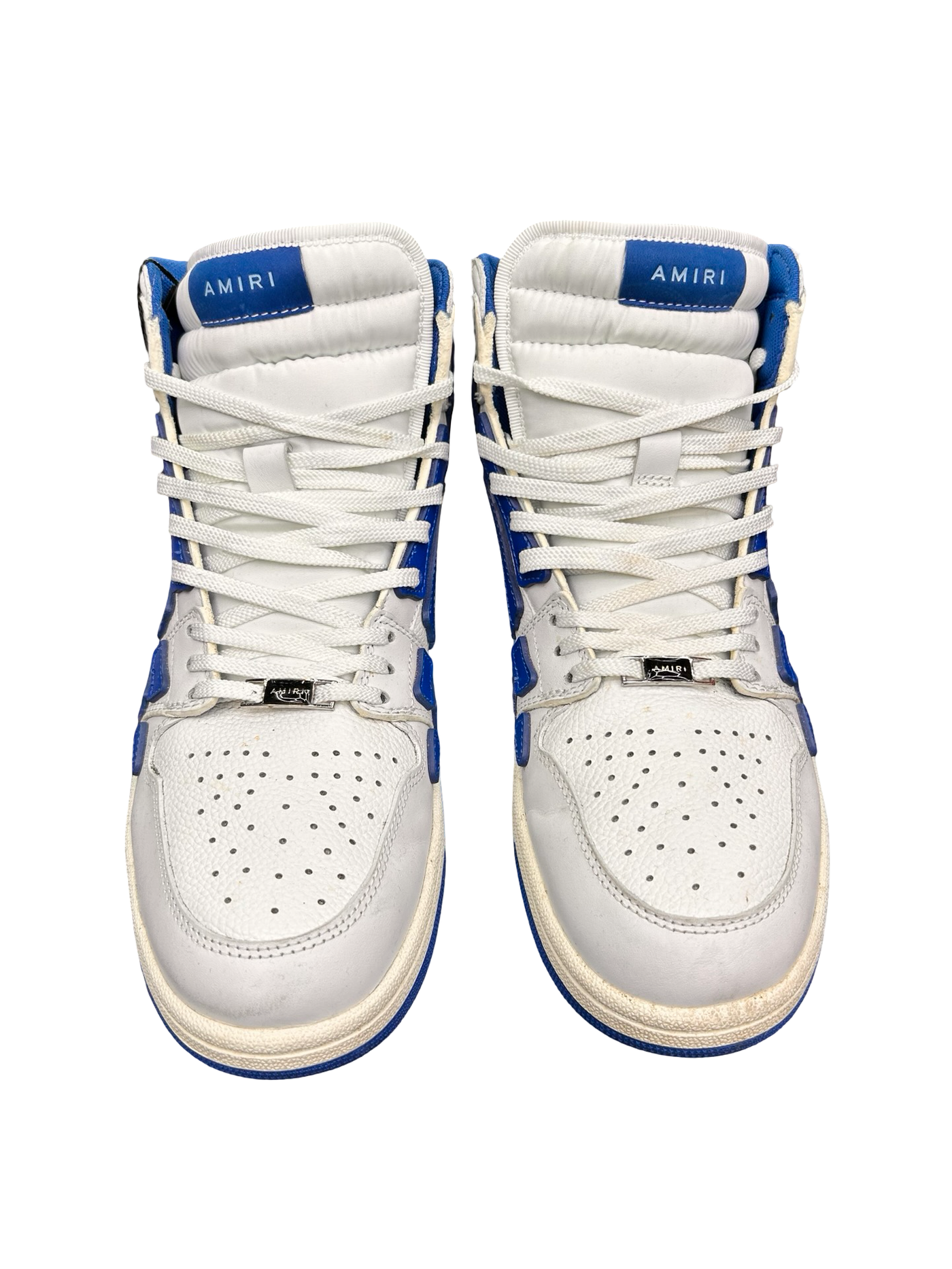 Amiri Skel High Top White Blue