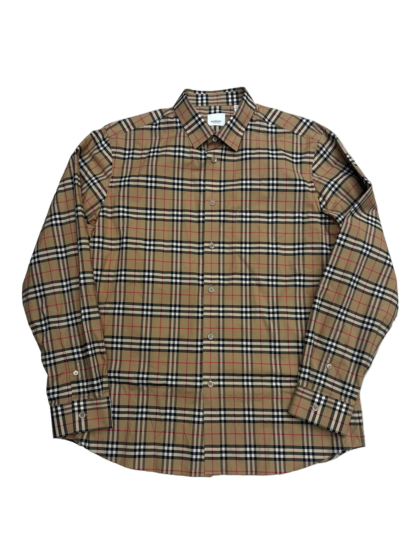 Burberry Men's Simpson Check
Long Sleeve Shirt
