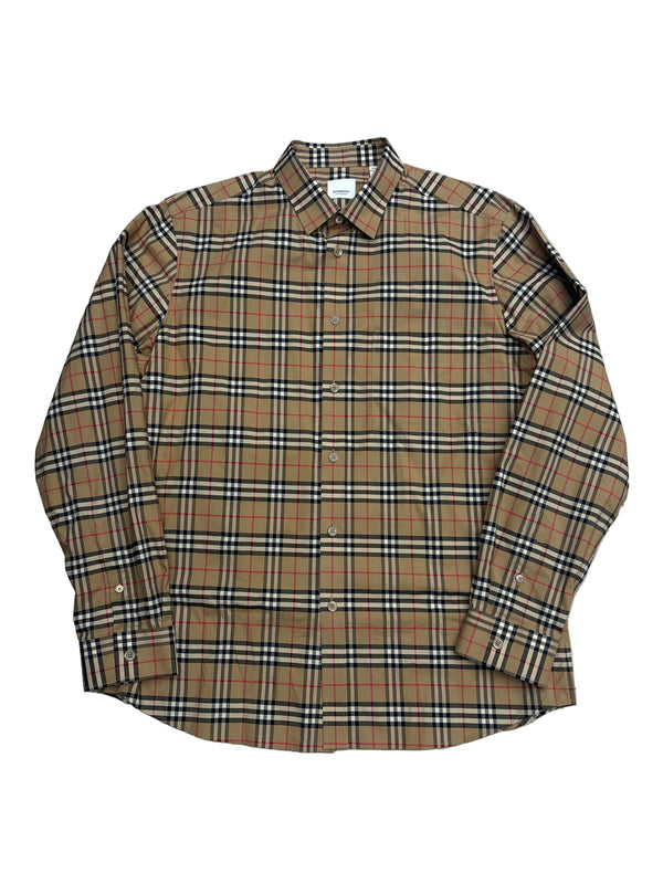 Burberry Men's Simpson Check
Long Sleeve Shirt