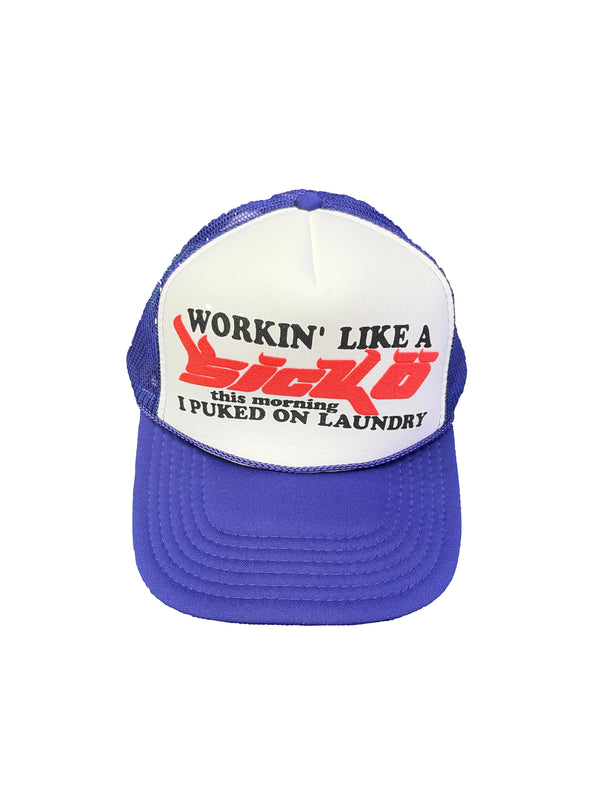 Sicko Laundry Trucker Hat Purple White