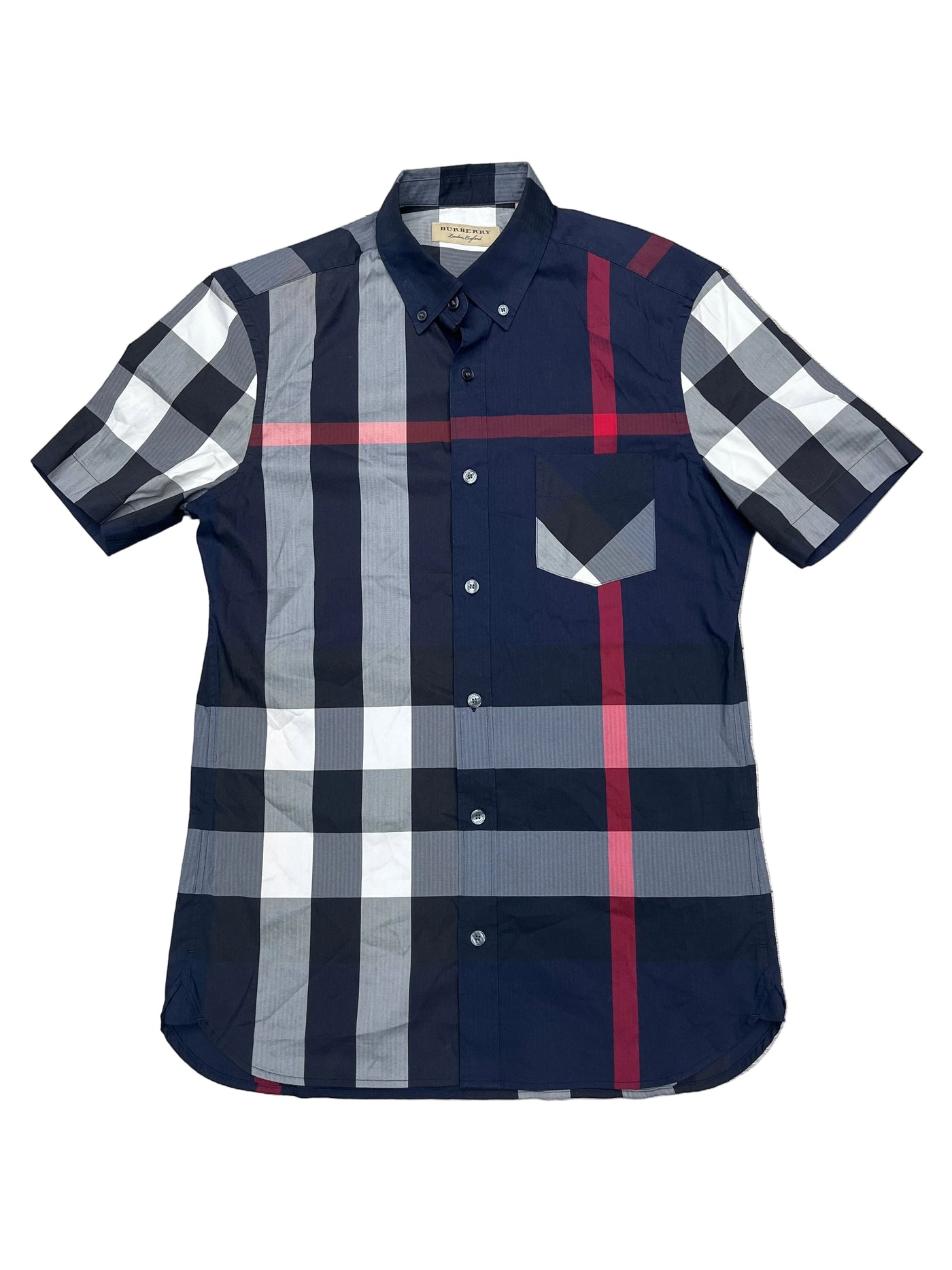 Burberry Short-Sleeve Check Shirt
