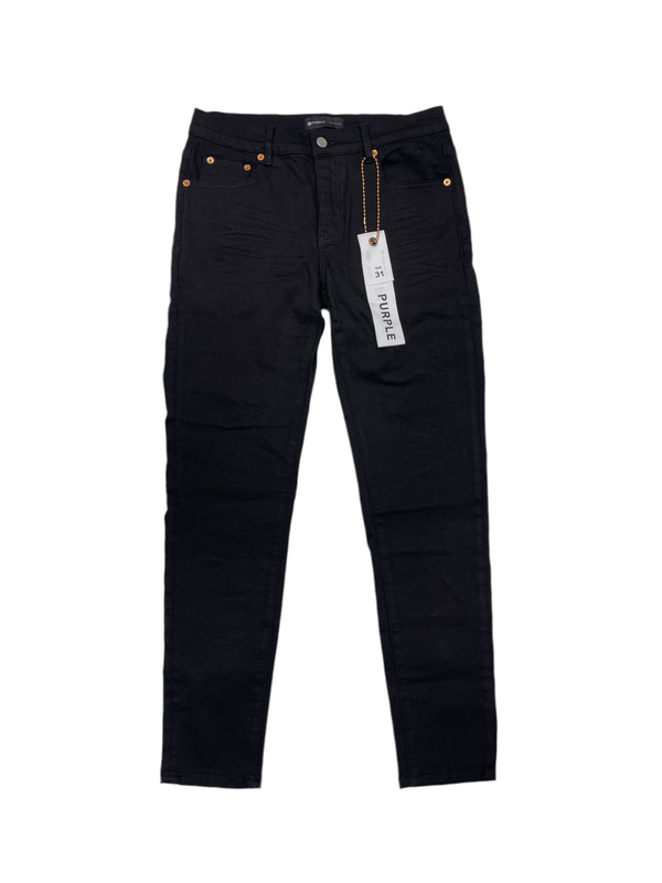Purple Brand Mid Rise Dropped Fit Slim Jeans Black