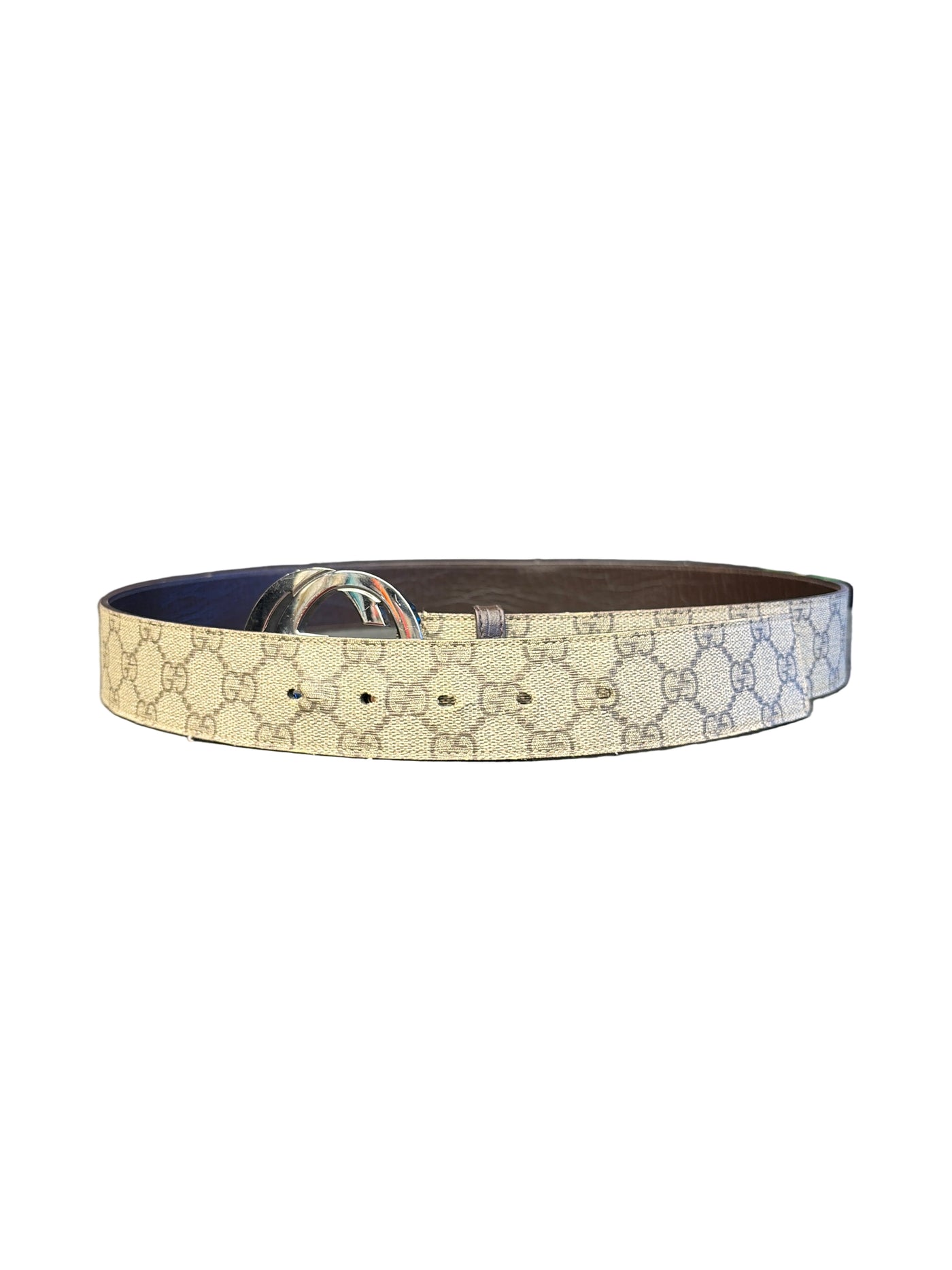 Gucci GG Supreme Interlocking G Belt Beige
