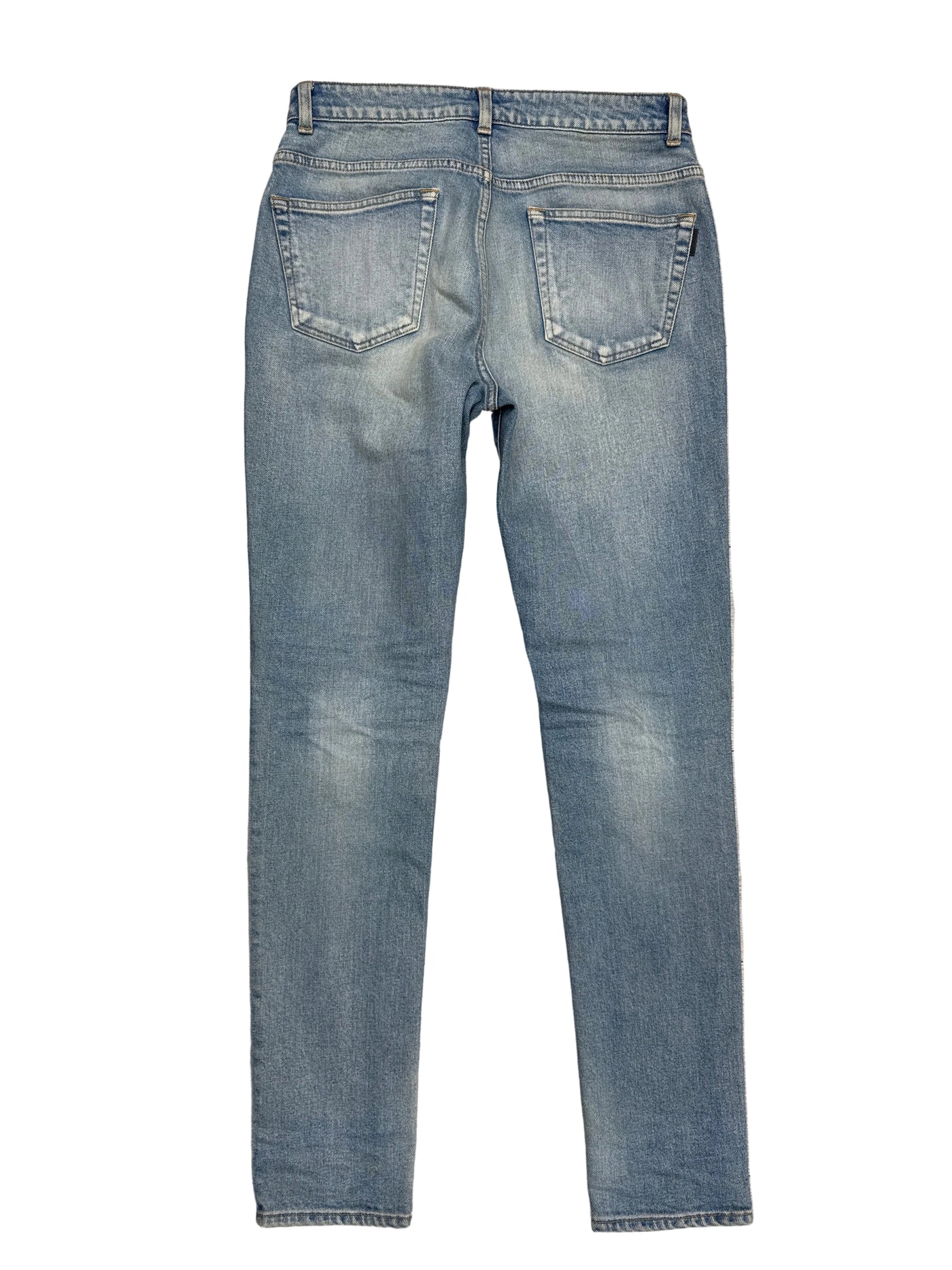Yves Saint Laurent Washed Denim Straight Jeans