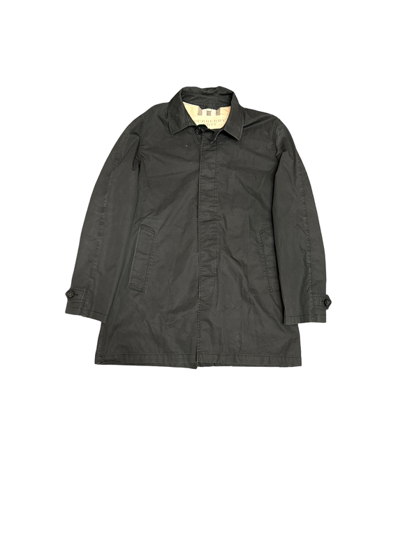 Burberry Raglan-Sleeve Button Trench Coat