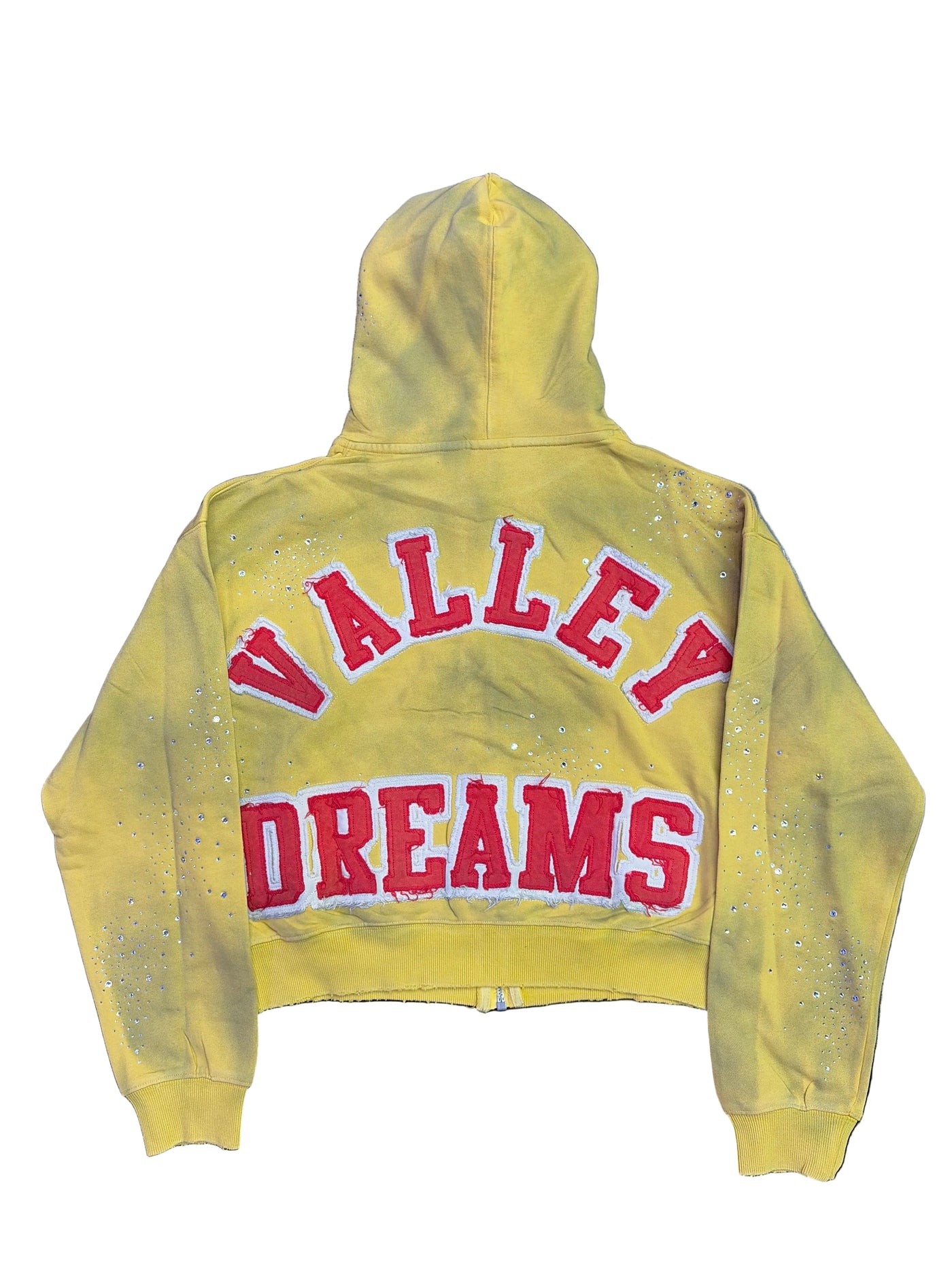 Vale Forever Sun Cluster Zip-Up Hoodie Mustard