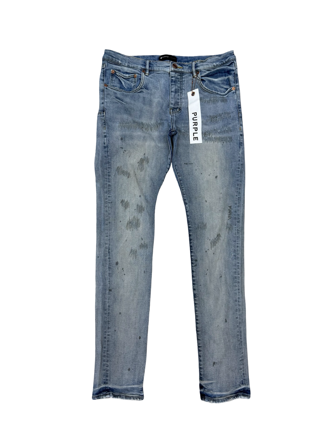 Purple Brand P001 Patched Jeans Blue
