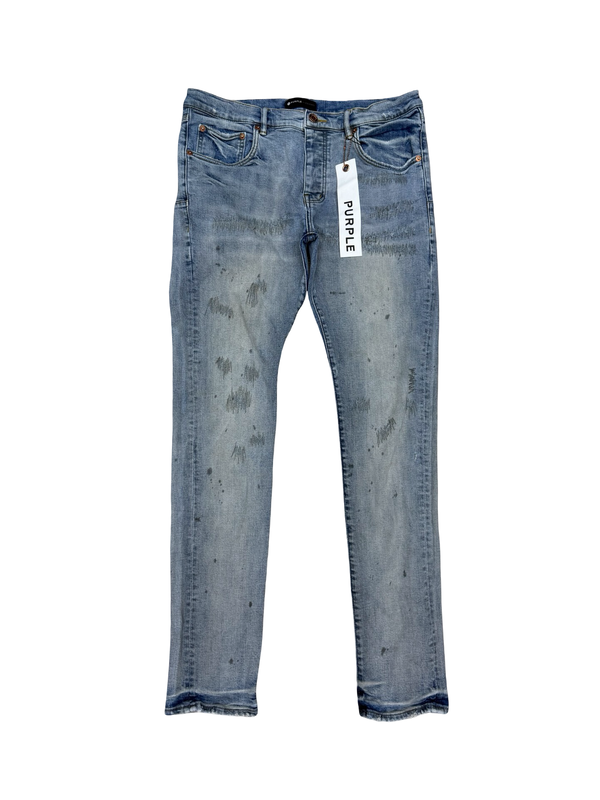 Purple Brand P001 Patched Jeans Blue
