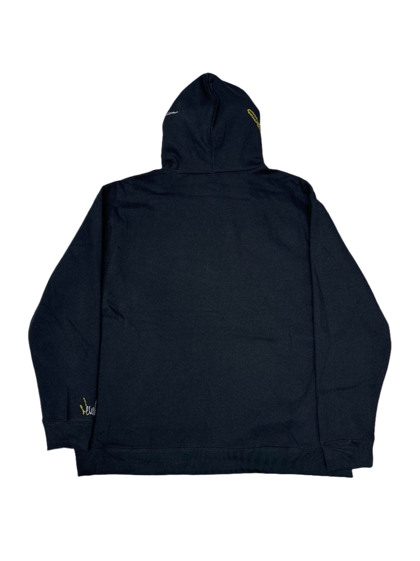 NewYrrk Black PullOver Hoodie w/ Yellow White Crystals