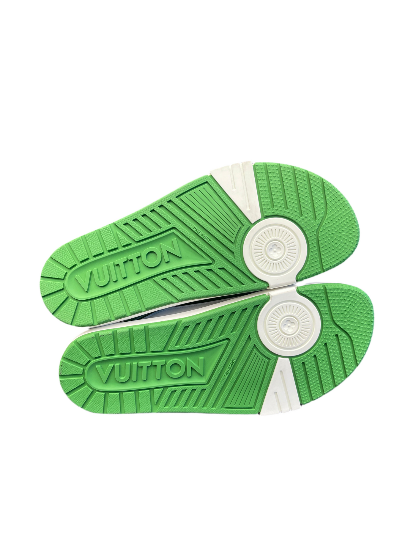LV Trainer Mules White Green