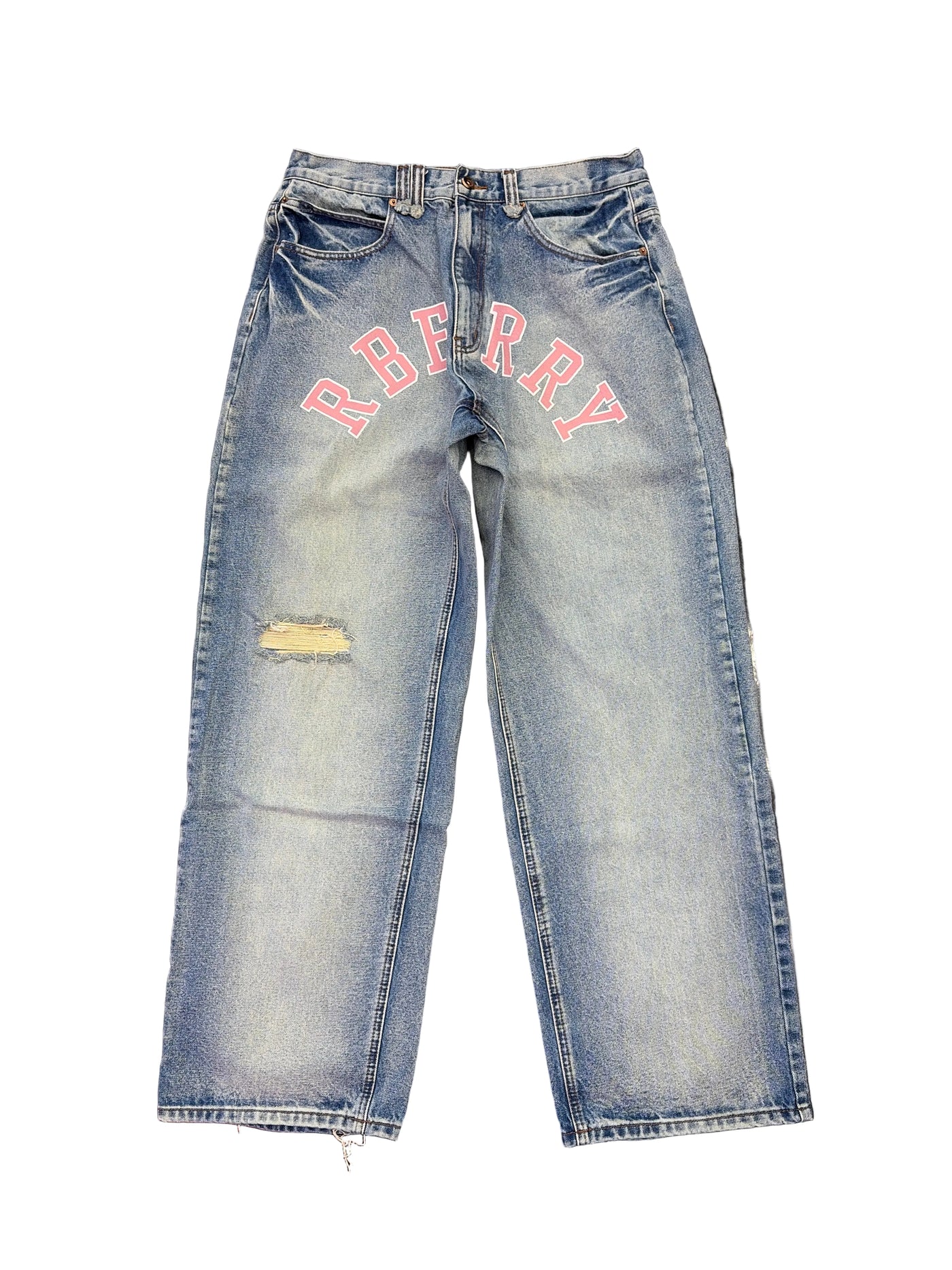 Raspberry Hills RBerry Washed Denim Jeans Light Indigo