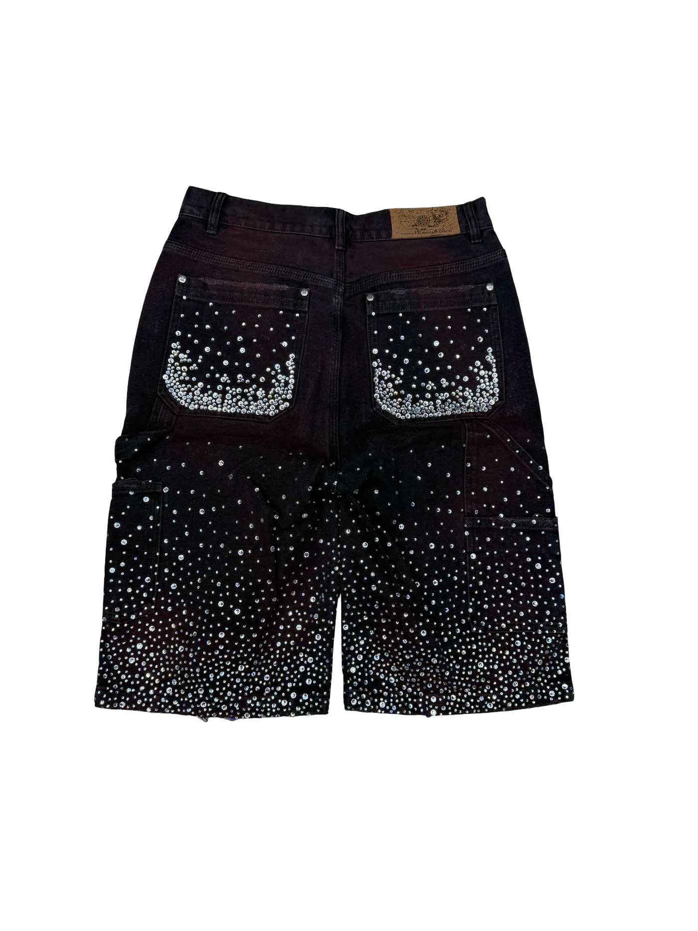Birth Of Royal Child Redial 20K Diamond Jorts Washed Black Burgundy