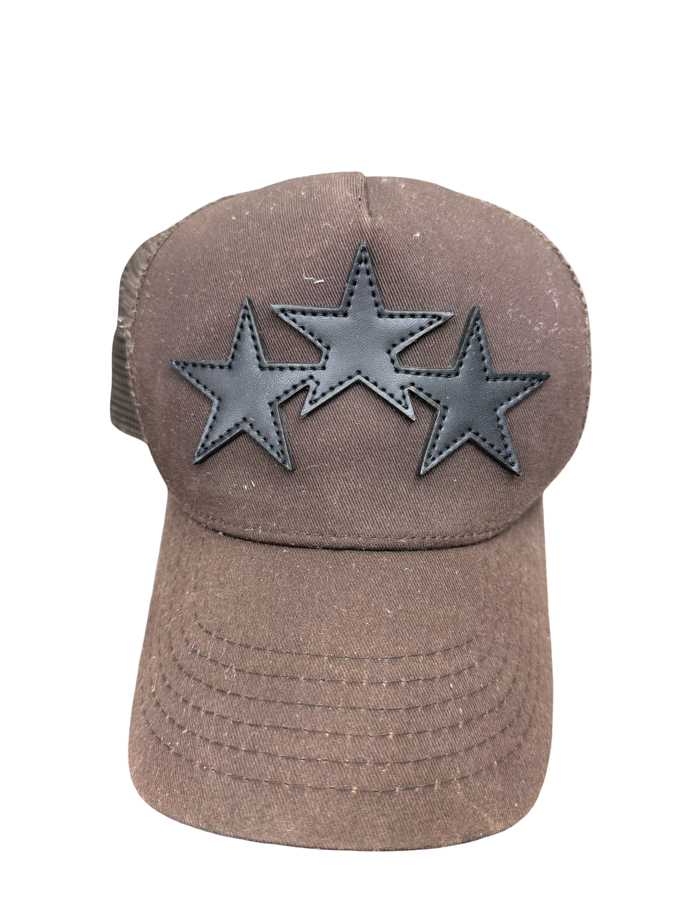 Amiri Brown Star Trucker Hat