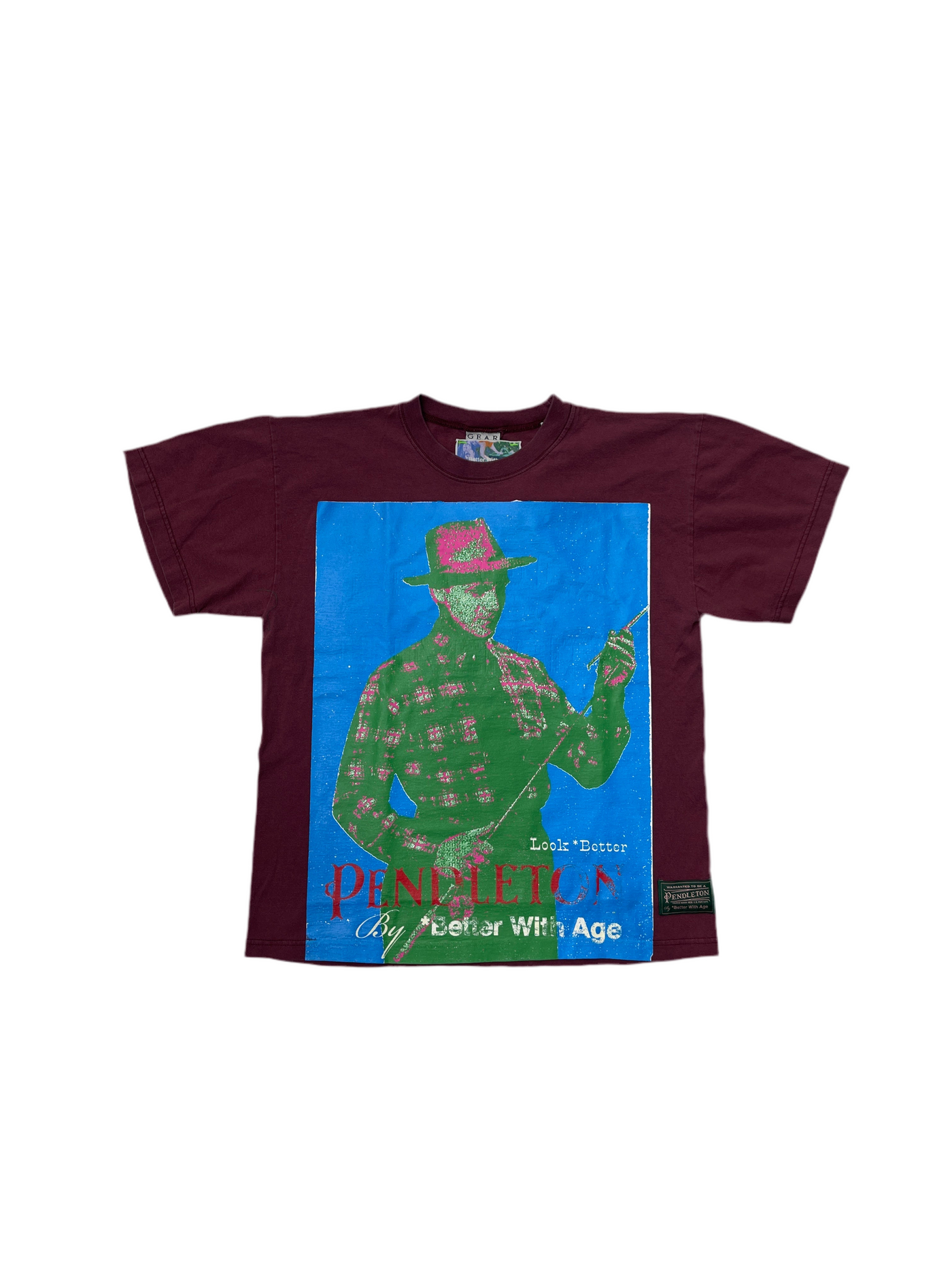 Better With Age Pendleton Tee Maroon