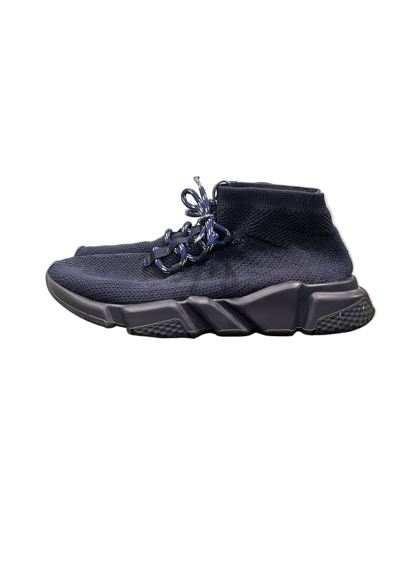 Balenciaga Speed Trainer Lace Up Navy
