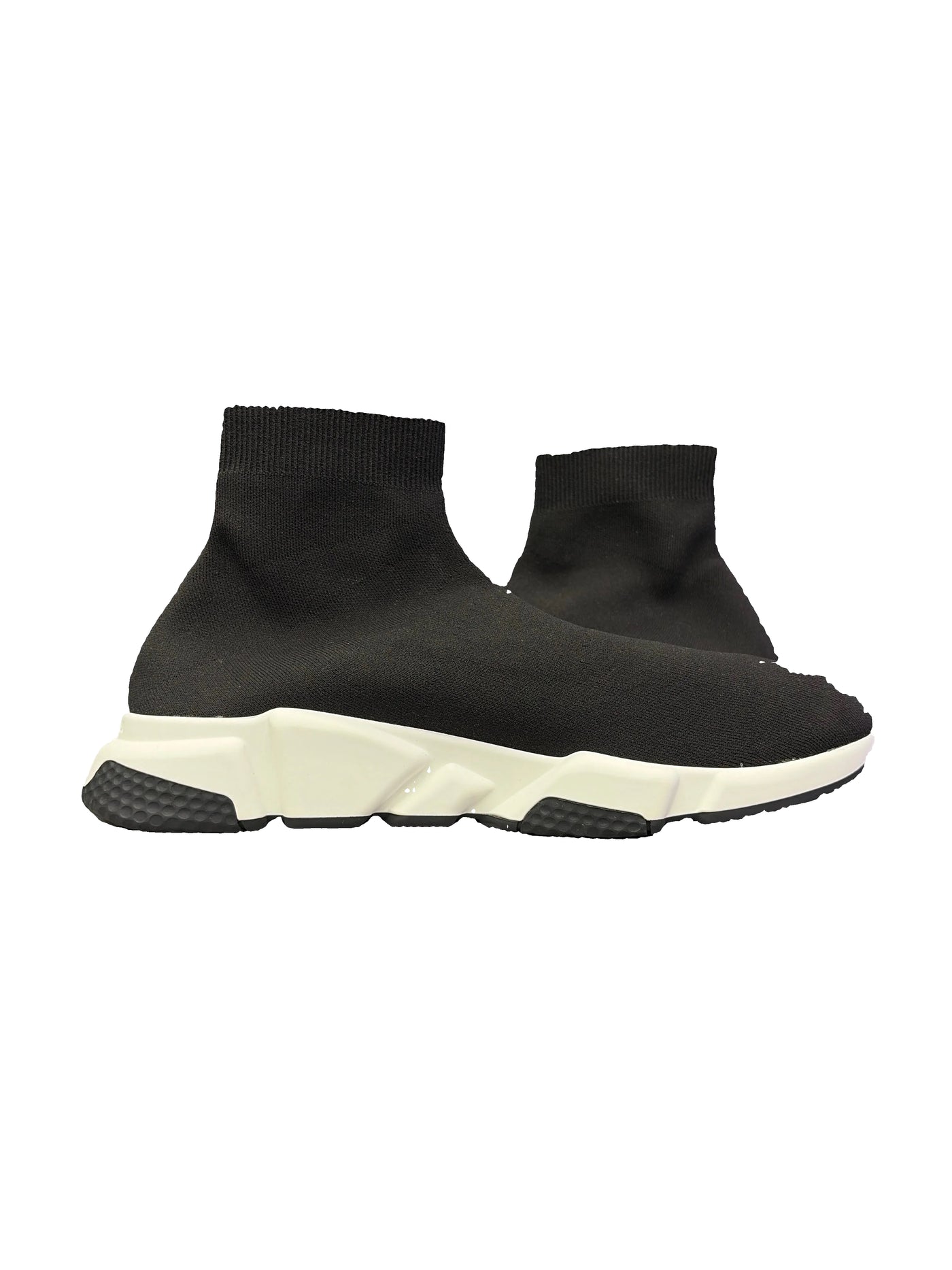 Balenciaga Speed LT Knit Simple Sole Black White
