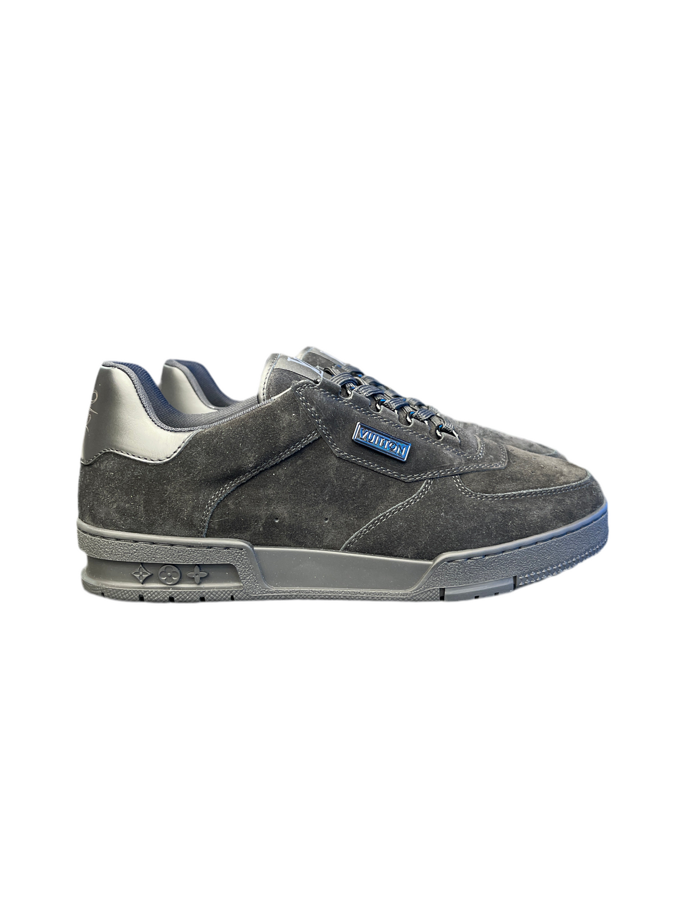 LV Trainer Black Suede