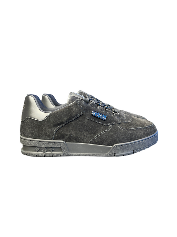 LV Trainer Black Suede