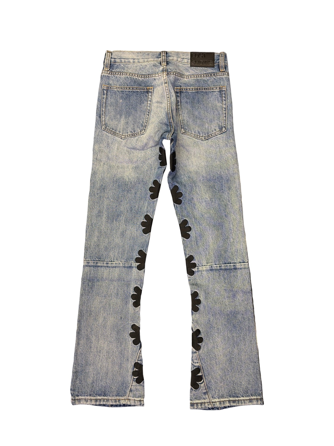 Lost SHDWS Black Logo Denim Jeans Light Blue