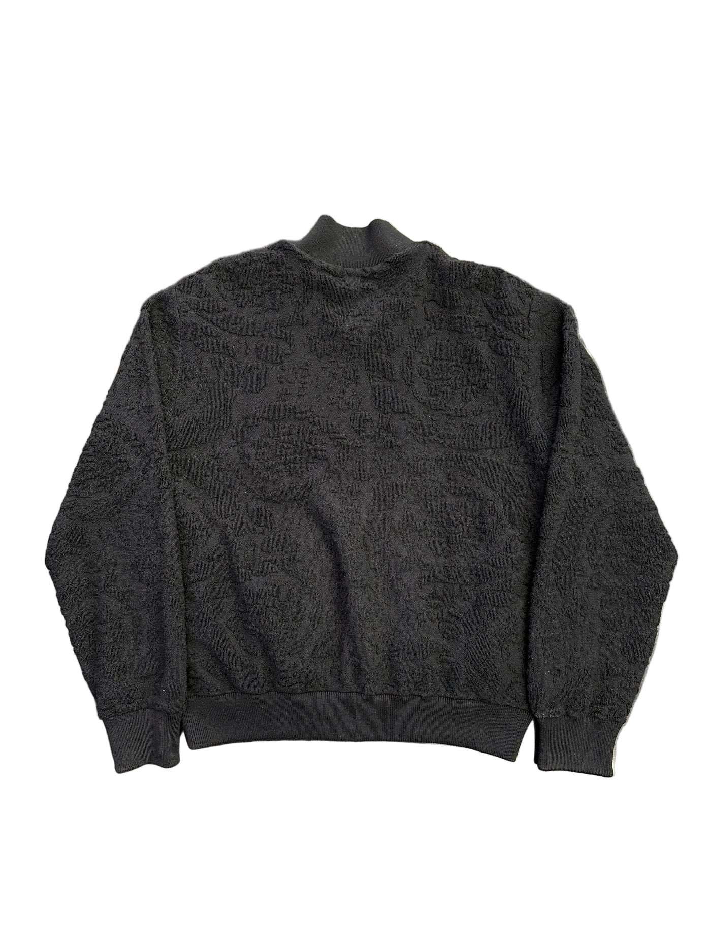 Versace Baroque Pattern Reversible Bomber Jacket Black