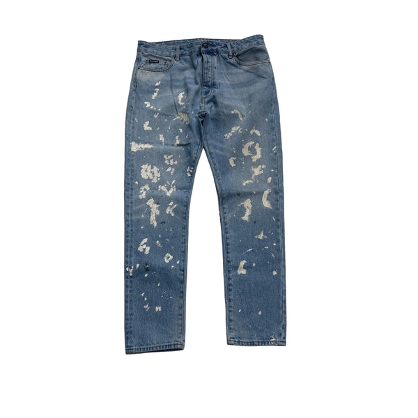 Palm Angels Light-Wash Painter Jeans
