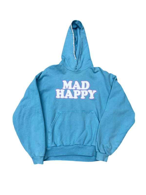Mad Happy Hoodie Blue