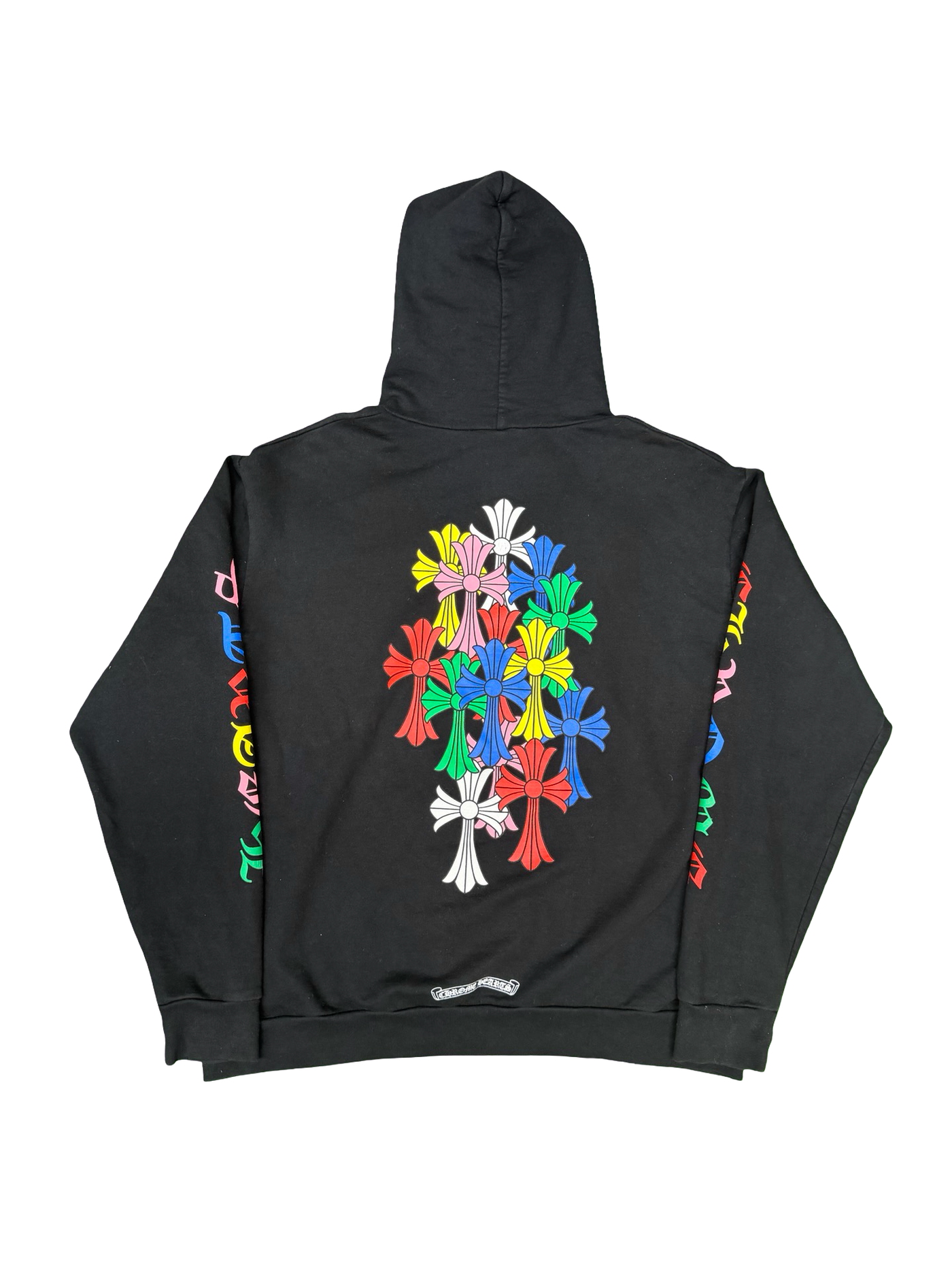 Chrome Hearts Multi Color Cross Cemetery Pullover Hoodie Black