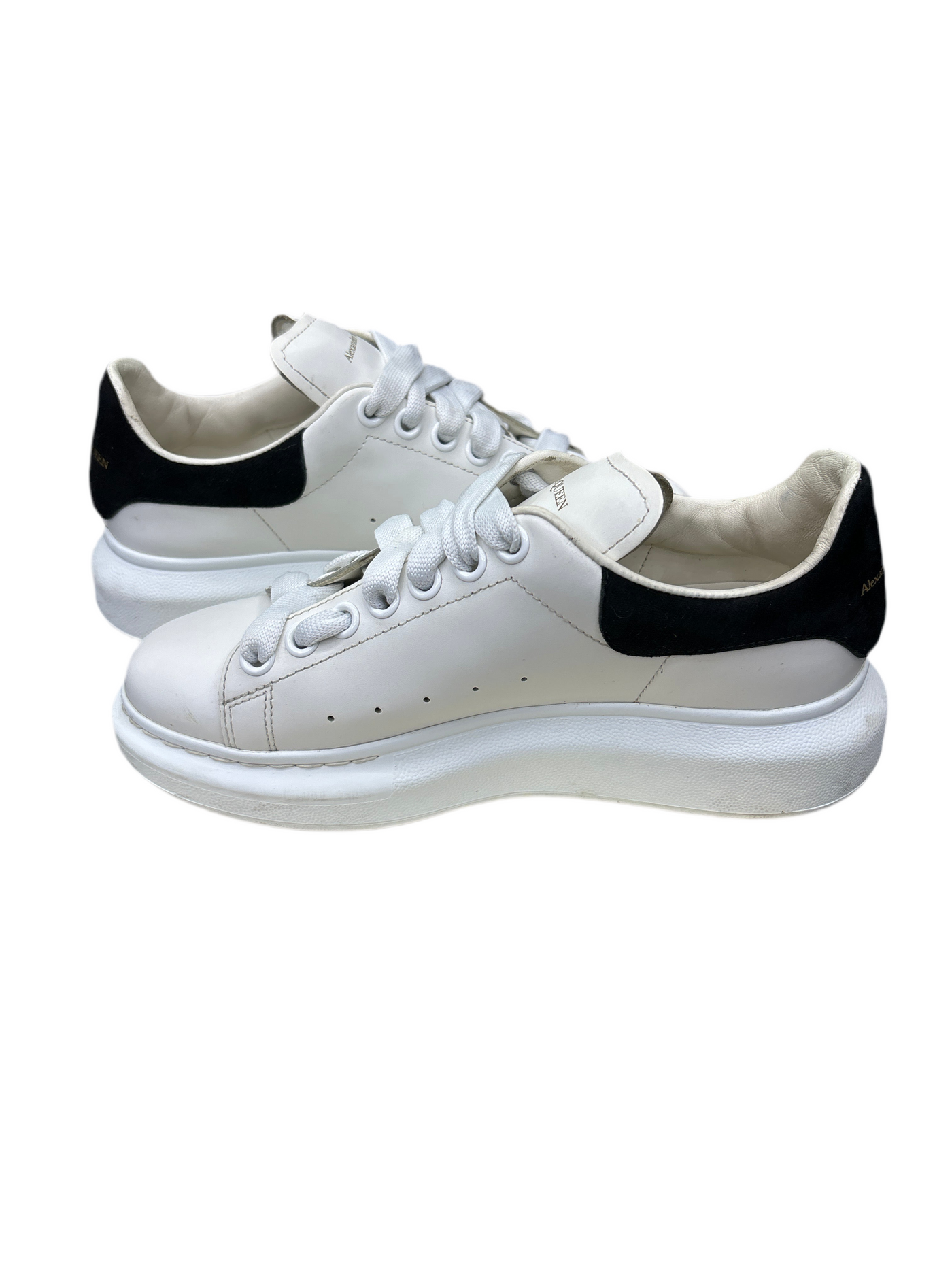 Alexander McQueen White Black Velvet