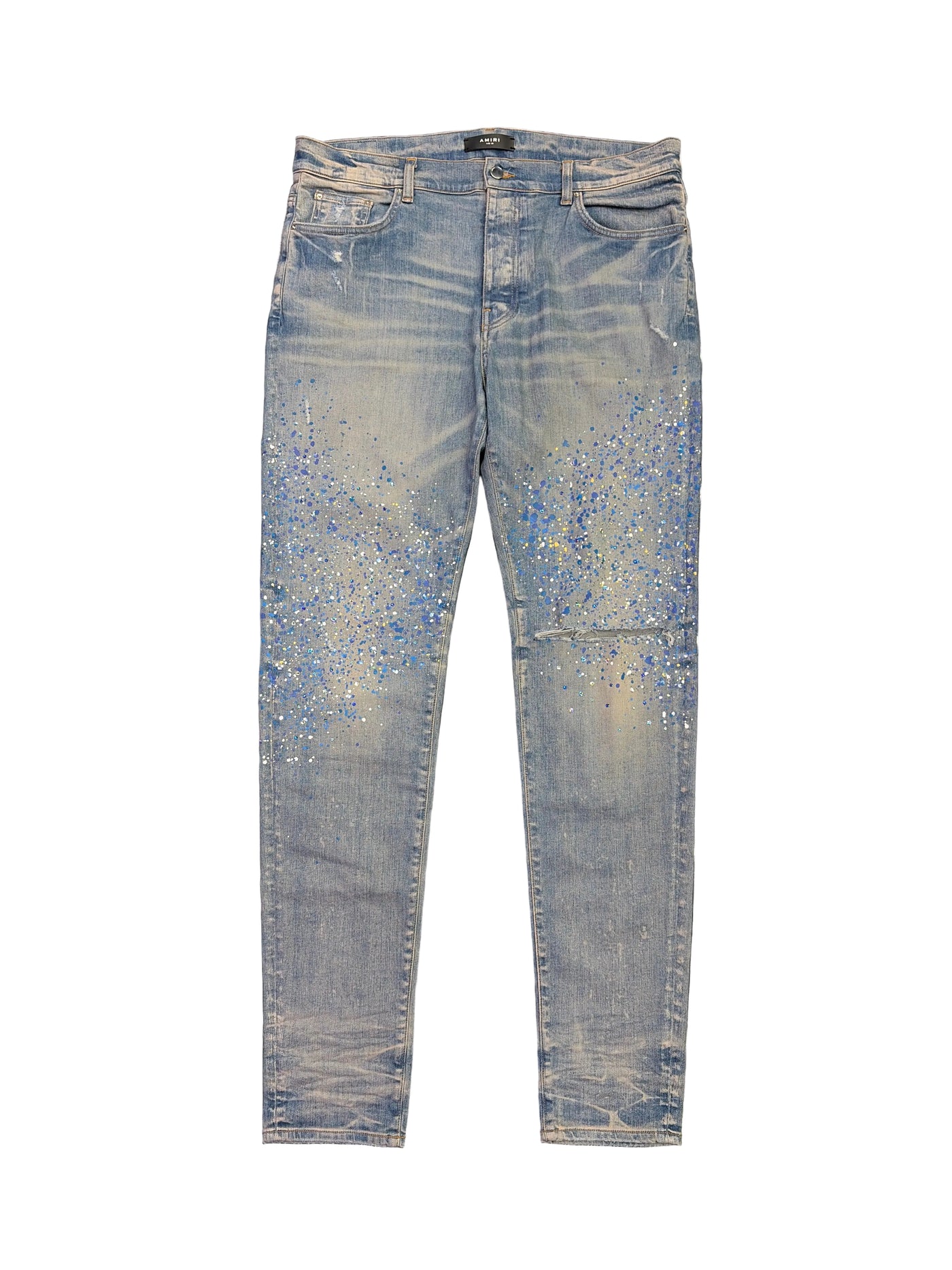 Amiri Crystal Painter Jeans Indigo