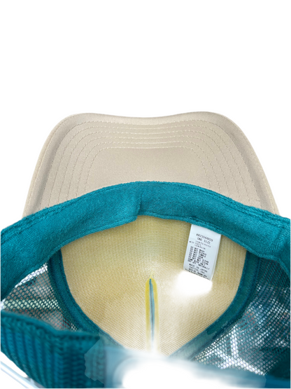 Kapital Kountry Cowboy Way Trucker Hat Turquoise Beige