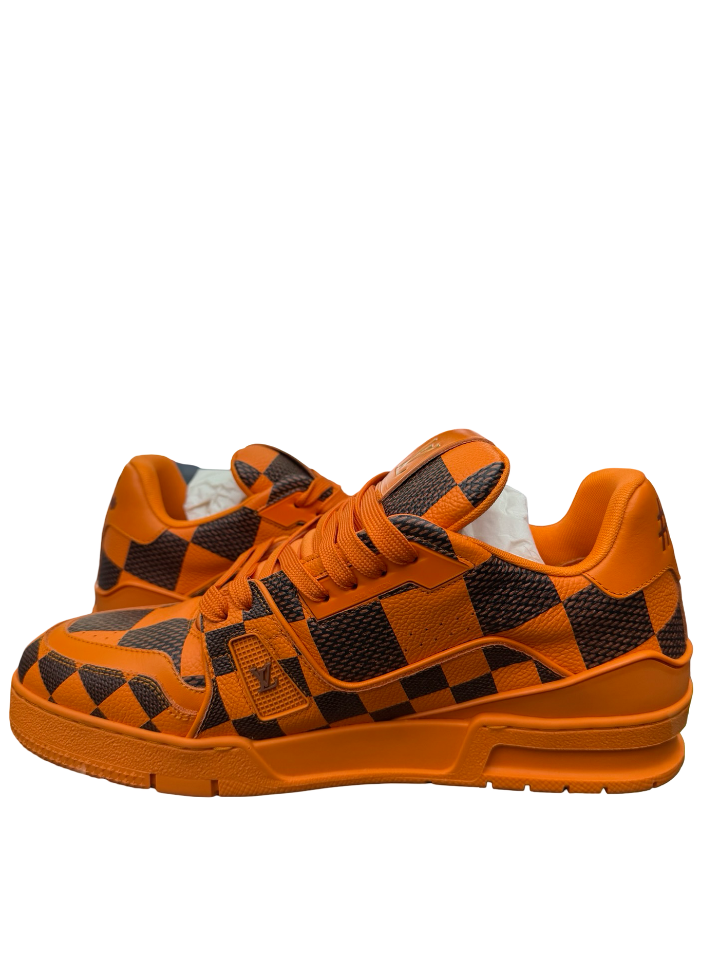 LV Trainer Sneaker Damier Pop Orange