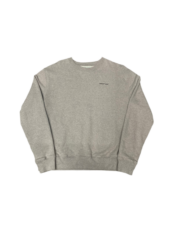 Off-White Logo Crewneck Grey